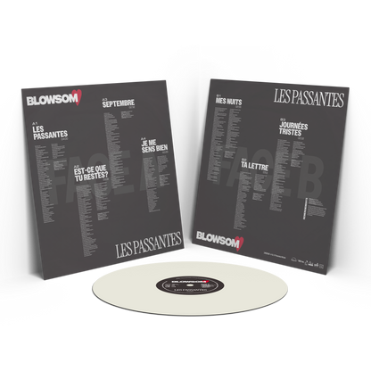 Vinyle blanc crème "LES PASSANTES" + planche d'autocollants offerte