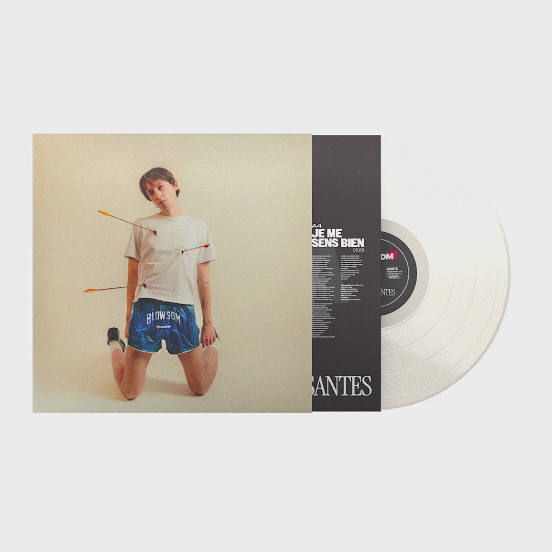 Vinyle blanc crème "LES PASSANTES" + planche d'autocollants offerte